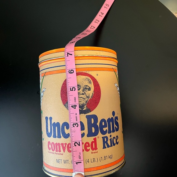 Vintage 1985 Uncle Ben’s Converted Rice Metal Tin with Lid - Picture 6 of 7